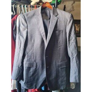 SALE! VTG Ralph Lauren Black Label 100% Wool Sharkskin Jacket 42R Made in Italy